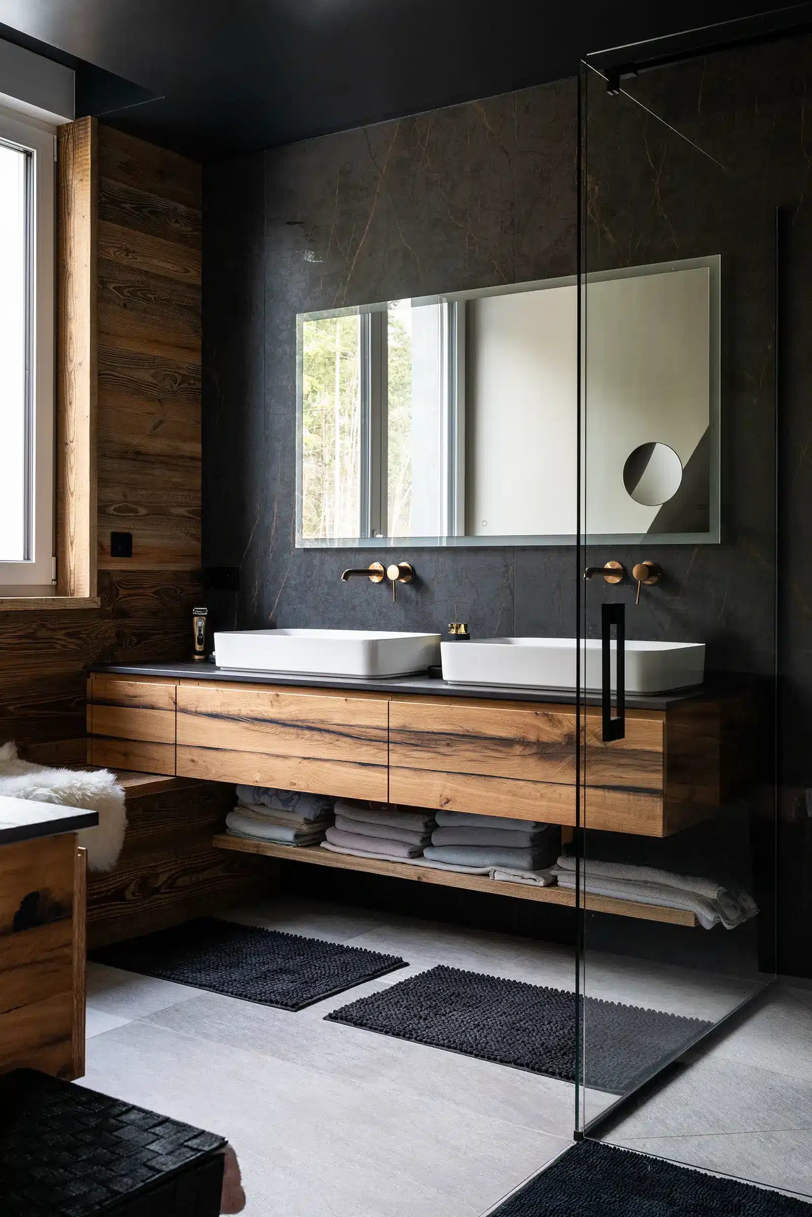 Salle de bain tde style chalet de montagne